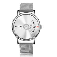 SALE-PAIDU Watch Stainless Steel Turntable Men's Watch Men Watch Creative