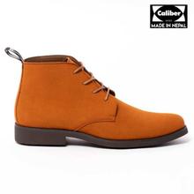 Caliber Shoes Tan Brown Lace Up Lifestyle Boots For Men - ( 634 SR )