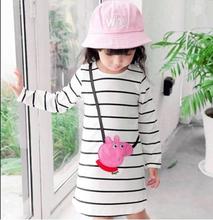 Animal Printed Stripe For Baby Girls HF-343