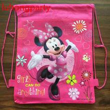 1pcs Minnie mickey moana trolls non-woven bag fabric backpack child