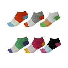 Happy Feet Pack of 6 Pairs of 100% cotton Printed Ankle Socks for Ladies (2012)