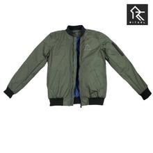 Ritual Waterproof Quilted Bomber Jacket For Men - Army Green