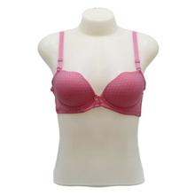 Pink Printed Push Up Bra For Women