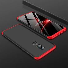 GKK 360° Protective Case For OnePlus 6 -Red/Black