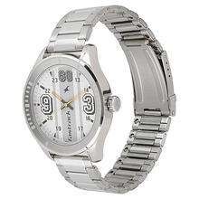 Fastrack Varsity White Dial Analog Watch For Men - 3177SM02