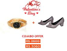 Valentine Combo Offer Gift For Her ( Watch+Sandal)