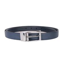 Blue Slim Patterened Casual Leather Belt for Men-LPBE-024