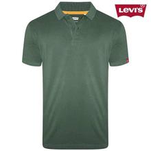 Levi's Military Green Solid Polo T-Shirt For Men - (17474-0106)