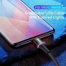 Baseus LED Lighting Micro USB Cable 3A Fast Charging Charger