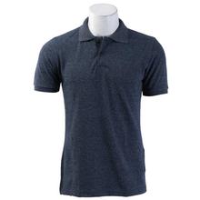 Dark Grey Solid Polo Shirt For Men