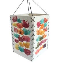 Flower Patched Hanging Lamp Cover - Multicolored