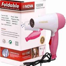 Nova Foldable Mini Hair Dryer 1000W Nv-1290