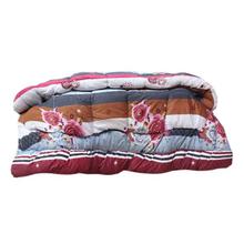 Multicolored Rose Printed Single Bed Quilt