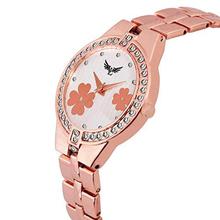 Vills Laurrens Floral Analogue White Dial Women's Watch