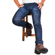 Virjeans Stretchy Ripped Design Biker Denim / Jeans Pant (VJC 711) Washed Blue
