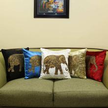 Pack of 5 Elephant Printed Cushion Cover