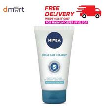 Nivea Total Face Cleanup for Normal to Oily Skin Face Wash - 50ml