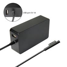 65W Portable Surface Pro Charger for Microsoft Surface Pro 3 Pro 4 Pro 5 Pro 6 Pro 7 Series; Surface Book Charger Surface Laptop Charger 3/2/1 Charger