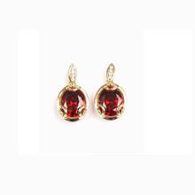 Fashion Crystal Earrings Beautiful Design Gold Color Plated Jewelry Gifts For Ladies 5-4700