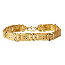 Golden Cutting Designed Bracelet For Men