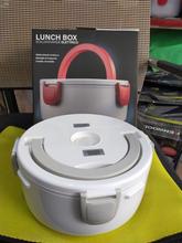 2 In 1 Electric Heating Lunch Box 40 W With Spoon And Two Compartments Food Warmer Food Heater