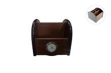 Wooden Pencil holder with Clock