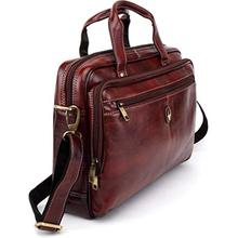 WildHorn Leather 39.37 cms Brown Messenger Bag (WHBB101)