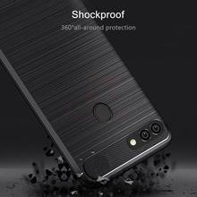 SALE- For Huawei Y9 2019 Case Shockproof Carbon Fiber Bumper Y 9