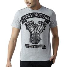 HUETRAP Men's Roadster Round Neck Graphic Tee