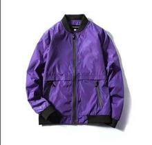 Summer Unisex Purple Bomber Windcheater Jacket.