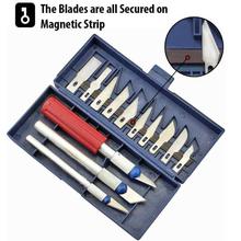 Knife Scalpel Hobby Cutter 13 Cutting Blades + 3 Knives 16pcs