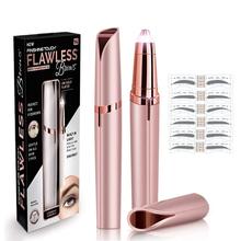 New Flawless Brows, Finishing Touch Flawless Brows Eyebrow Hair Remover, 18K Gold Plated Eyebrow Trimmer