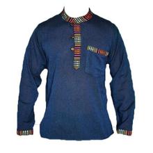 Navy Blue Bhutani Kurta Shirt For Men
