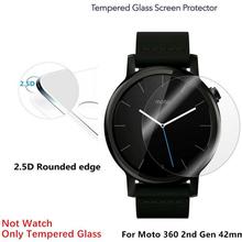 Screen Protector for Moto 360 2nd Gen 42mm Smart Watch Tempered Glass Anti-Scratch