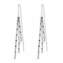 Sterling silver earrings _ Wanying jewelry multilayer tassel