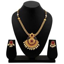 Sukkhi Glimmery Gold Plated Necklace Set for Women