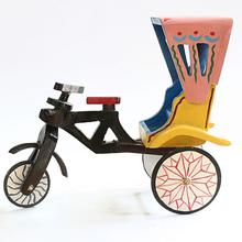 Multcolor Wooden Rickshaw For Kids