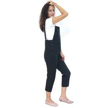 Quarter Black Straps Jumpsuit for Women