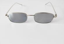 Skinny rectangle Grey polarized sunglasses