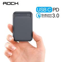 Rock P65 Mini PD Quick Charge Power Bank 10%2C000 mAh Usb A TypeC Dual