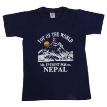 Dark Navy Printed T-Shirt For Boy