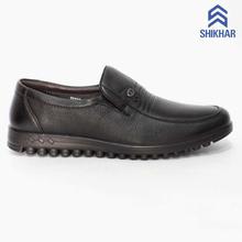 11122 Slip On Leather Formal Shoes For Men- Black