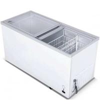 Rowa RSF-400B 400 Ltr GLASS Double Door Deep Freezer-White