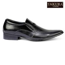 Takura Black Pointed Toe Slip-On Formal Shoes For Men- GW315-20