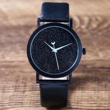 Moon Dial Hands Trendy Analog Unisex Watch- Black/Red