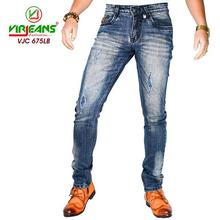 Virjeans Skinny Grunge Denim (Jeans) Choose Pant Stretchable (Light Blue) (VJC 675)