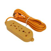 4 Socket 10 Meter Cable MultiPlug Power Cord - Yellow