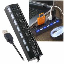 7 Port HUB USB 2.0 with individual Switch on/off