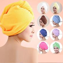 Women Bathroom Super Absorbent Quick-drying Thicker microfiber Bath Towel Hair Dry Cap Salon Towel