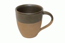 Brown Two Toned Stone Ware Mug